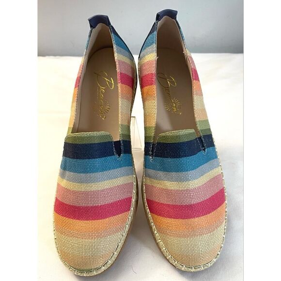 Beacon Fashion Multicolored Canvas Loafers Women’s Shoes Size 7 Medium New - Picture 1 of 12
